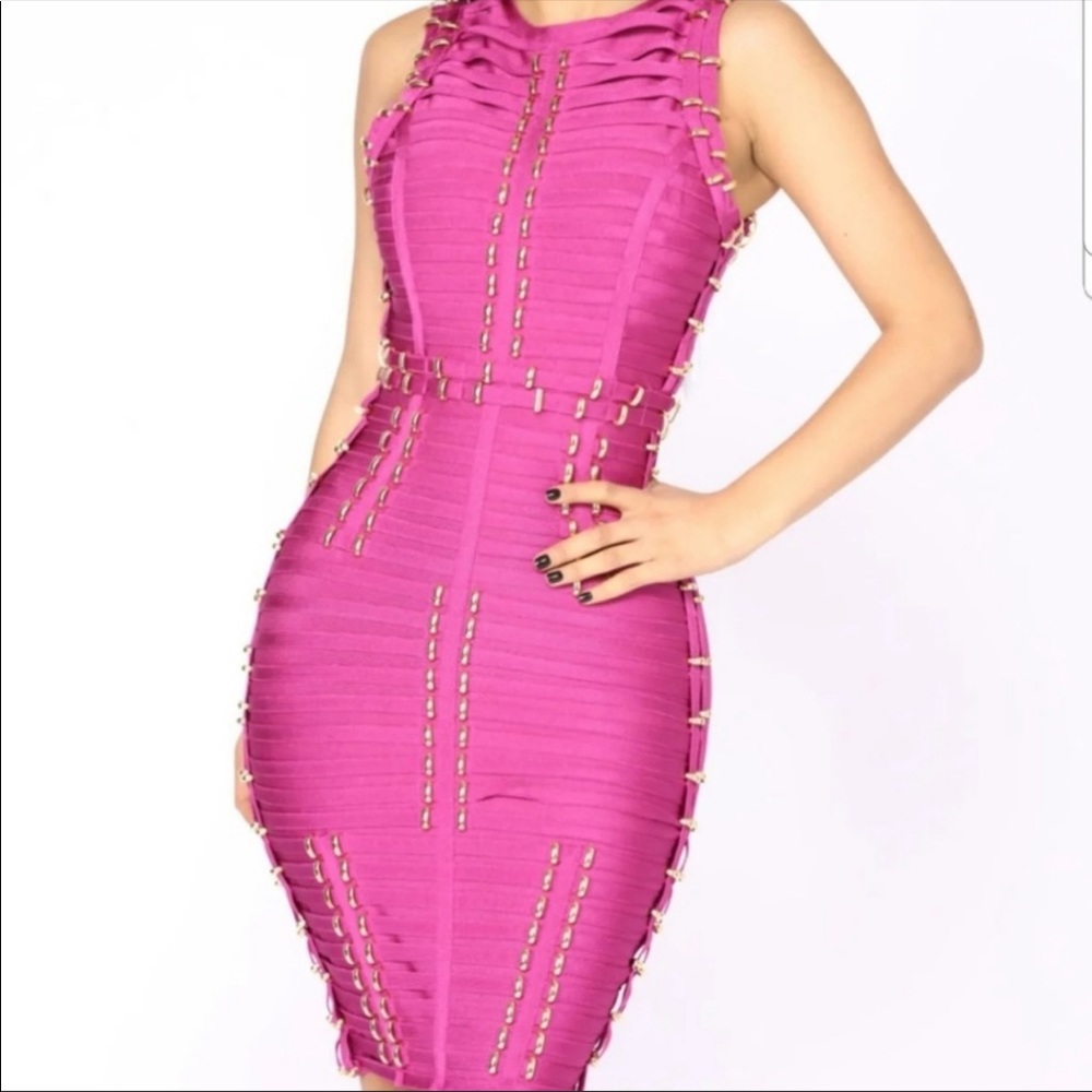 Fashion Nova Bandage Dress -XS